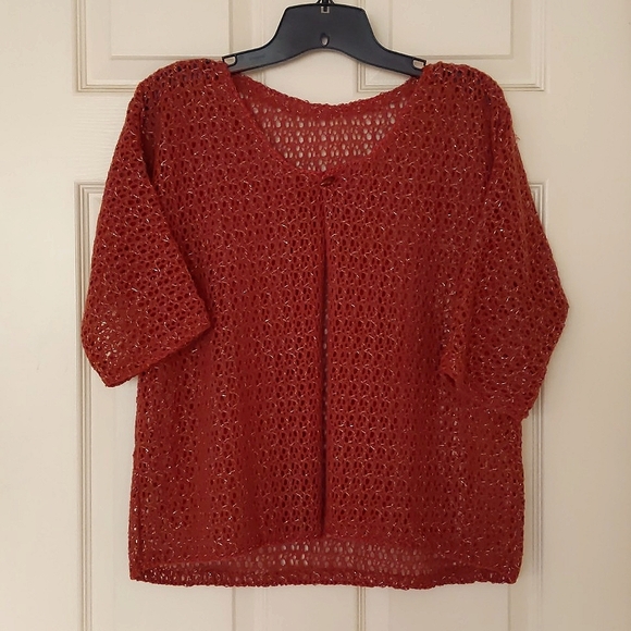 NWOT. Lightweight Knitted Fabric shrug with sparkling. - Picture 1 of 5